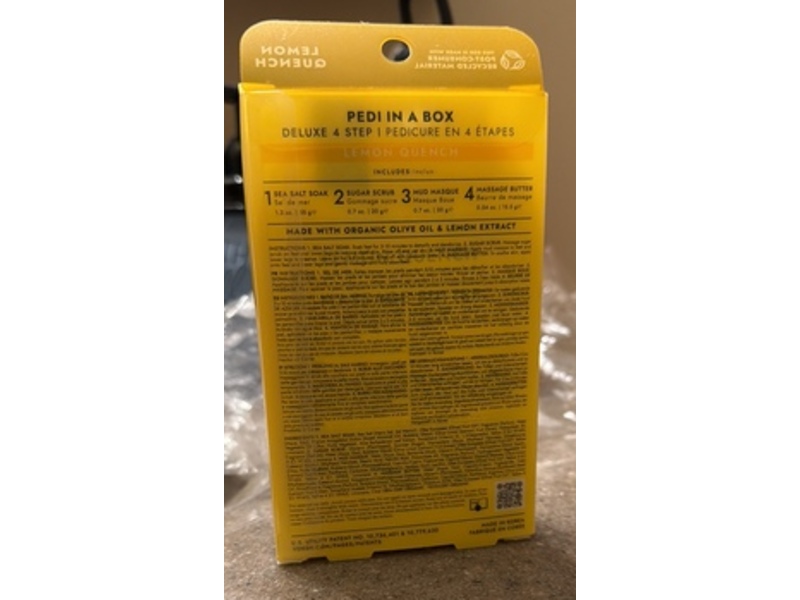 Voesh Pedi In Box Deluxe 4 Step Kit, Lemon Quench