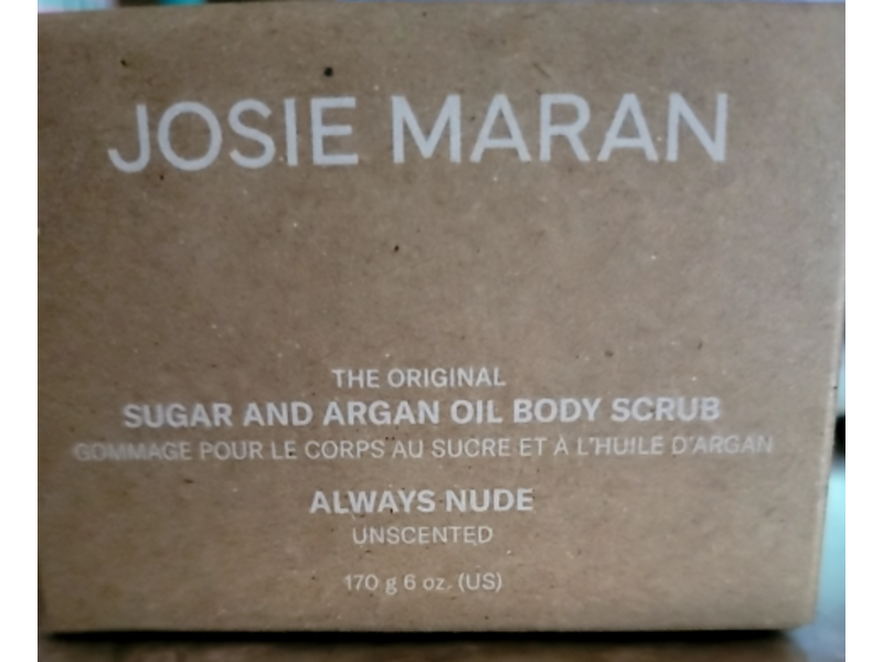 Josie Maran Sugar & Argan Oil Body Scrub, Always Nude. 6 oz/170 g