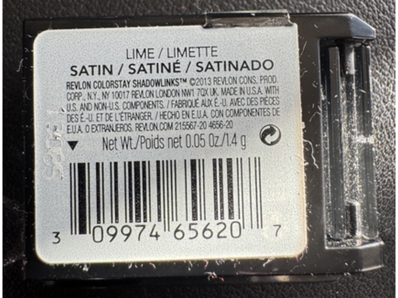 Revlon Colorstay Shadowlinks Satin Eyeshadow, 200 Lime, 0.05 oz/1.4 g