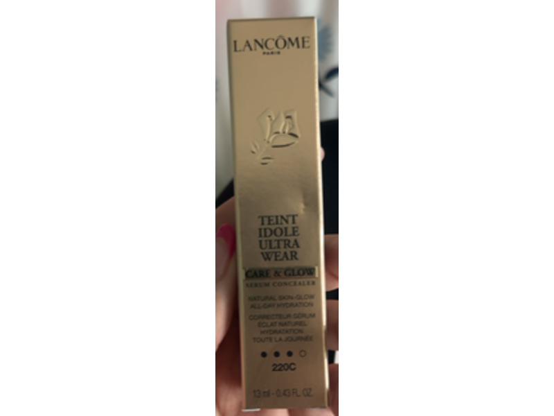 Lancome Teint Idole Ultra Wear Care & Glow Serum Concealer, 220C, 0.43 fl oz/13 mL