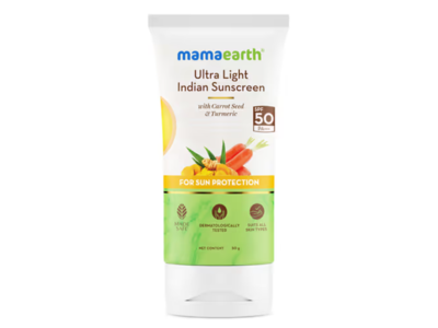 Mama Earth Ultra Light Sunscreen, SPF 50 PA ++++, 50 g