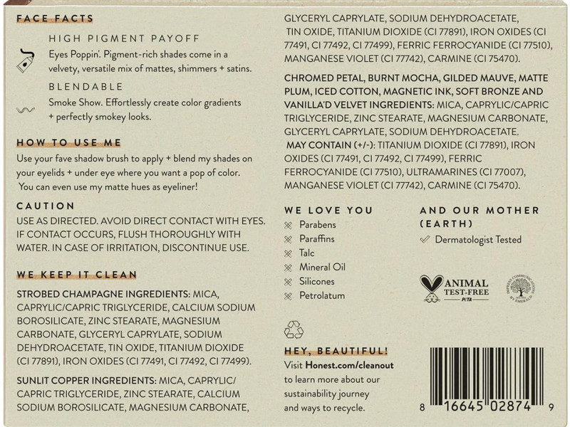 Honest Beauty Get It Together Eyeshadow Palette, 0.67 oz