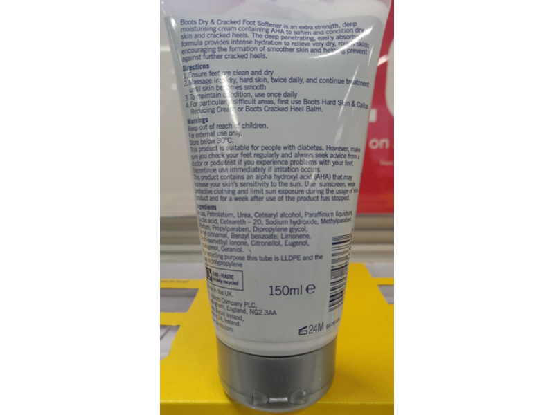 Boots Dry & Cracked Intense Hydration Foot Softener, 150 mL, Pack Of 2