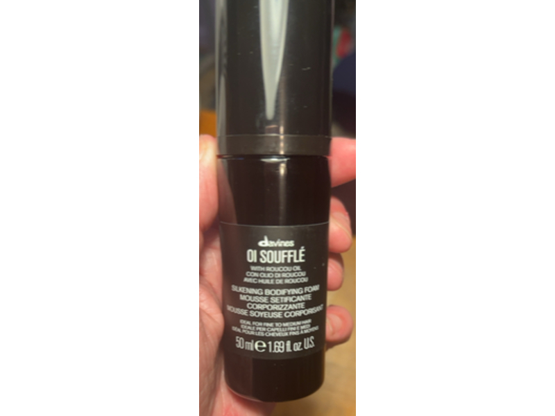 Davines OI Souffle Silkening Bodifying Foam, 1.69 fl oz/50 mL