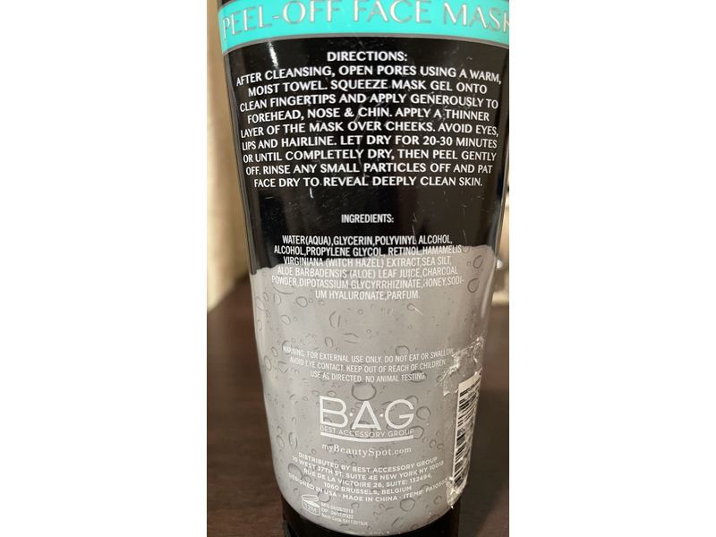 My Beauty Spot Peel-Off Face Mask, Charcoal, 6.7 fl oz