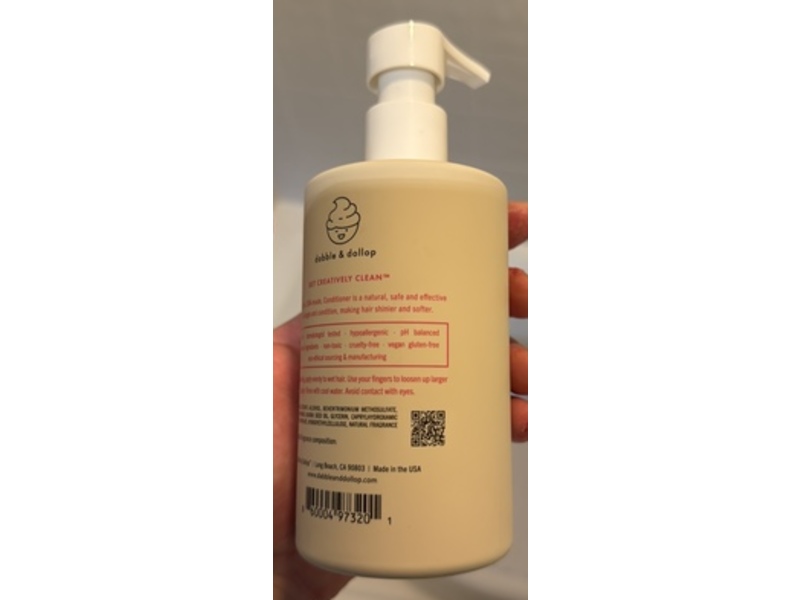 Dabble & Dollop Conditioner, Cherry on Top, 10 fl oz/296 mL