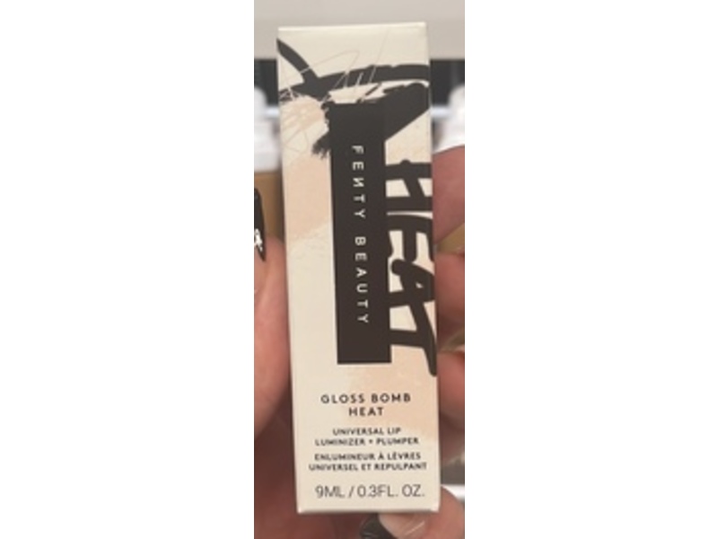 Fenty Beauty Gloss Bomb Heat Universal Lip Luminizer + Plumper, Glass Slipper, 0.3 fl oz/9 mL
