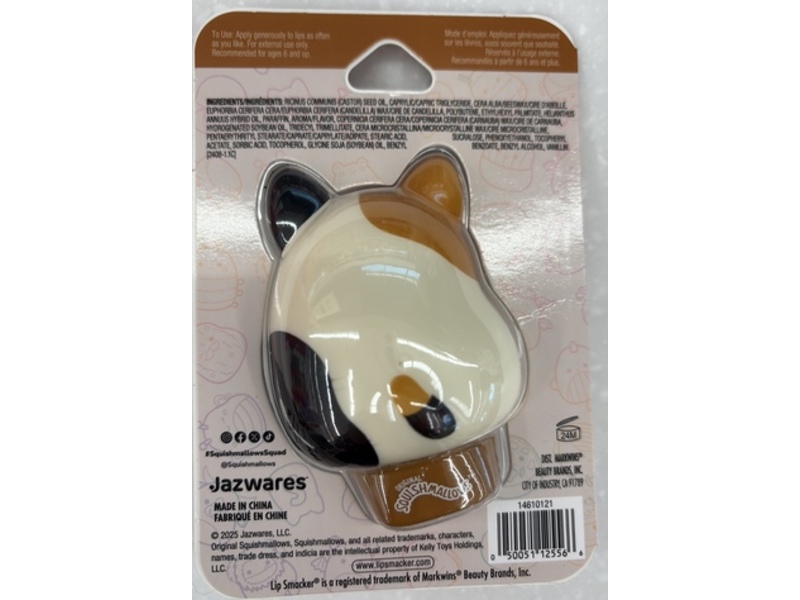 Lip Smacker Squishmallows Moisturizing Lip Balm, Cam, 0.26 fl oz/7.4 g