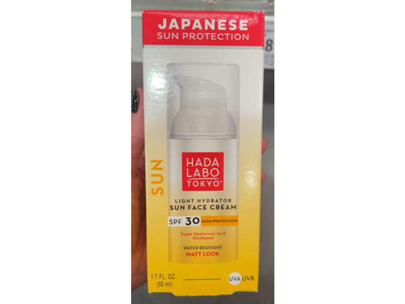 Hada Labo Tokyo Light Hydrator Sun Face Cream, SPF 30, 1.7 fl oz/50 mL