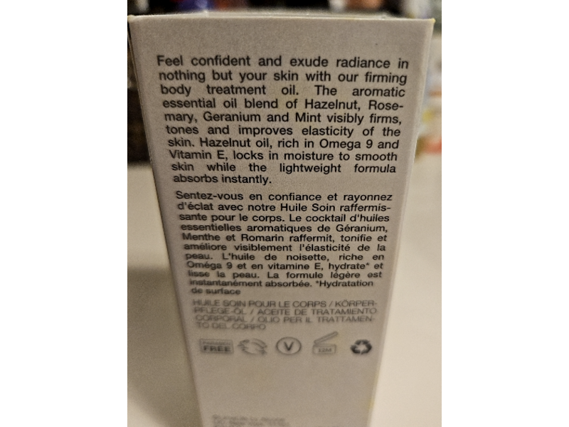 Limelife By Alcone Dew Confidence Body Treatment Oil, Hazelnut & Rosemary, 3.4 fl oz/100 mL