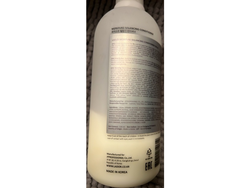 Lador Moisture Balancing Conditioner, 12.9 fl zo/530 mL