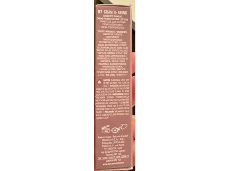 NYX Professional Makeup Lingerie Lid Lingerie Cream Eye Pigment, Granite Grind, 0.2 fl oz/6 mL