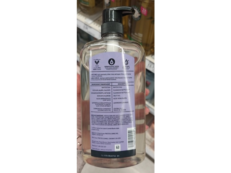 Herbal Essences Curl Boucles Shampoo, Jojoba + Lavender, 33.8 fl oz/1 L