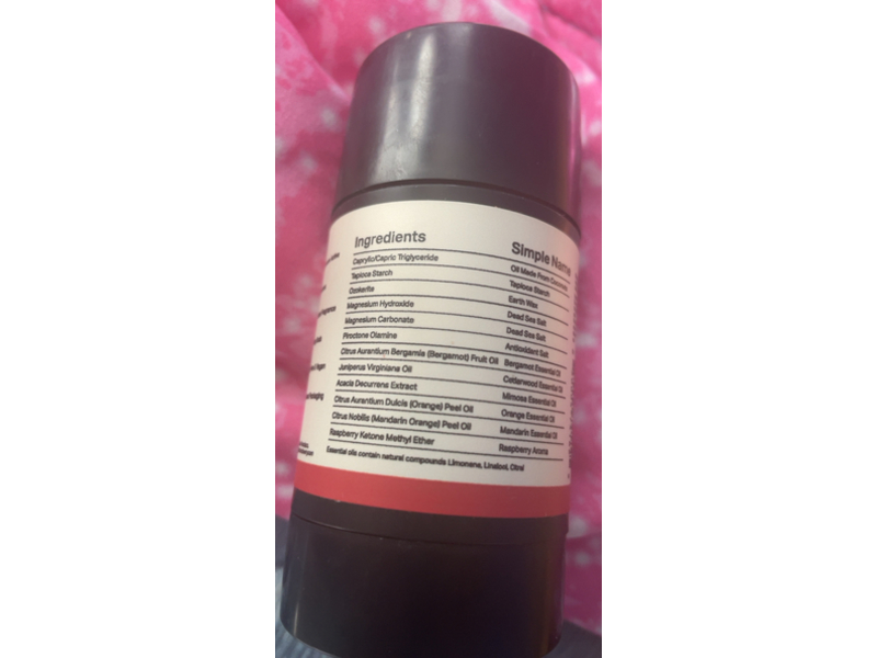 Each & Every Deodorant, Raspberry & Mandarin, 2.5 oz/70 g