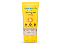 Mamaearth Rice Dewy Bright Sunscreen, SPF 50 PA++++, Rice Water & NIacinamide, 80 g - thumbnail 1