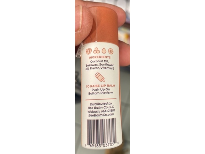 Bee Balm Lip Balm, Coconut, 0.35 oz/10 g