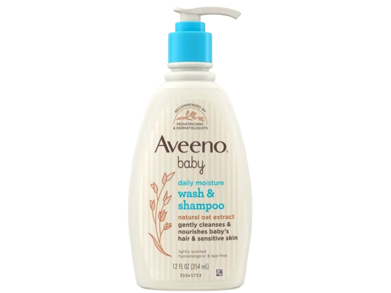 Aveeno Baby Wash & Shampoo, Lightly Scented, 12 fl oz/354 mL
