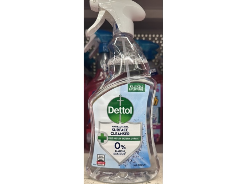 Dettol Antibacterial Surface Cleanser Spray, 750 mL