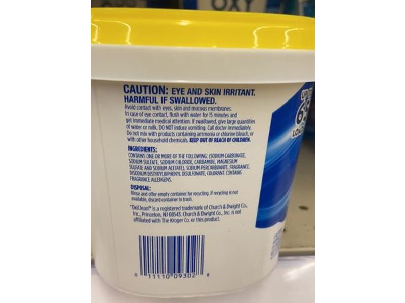 Kroger Oxy Multi-Purpose Cleaner, 65 Loads, 48 oz/1.36 kg