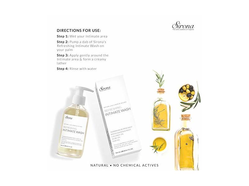 Sirona Natural Refreshing Feminine Wash, 6.7 Fl Oz