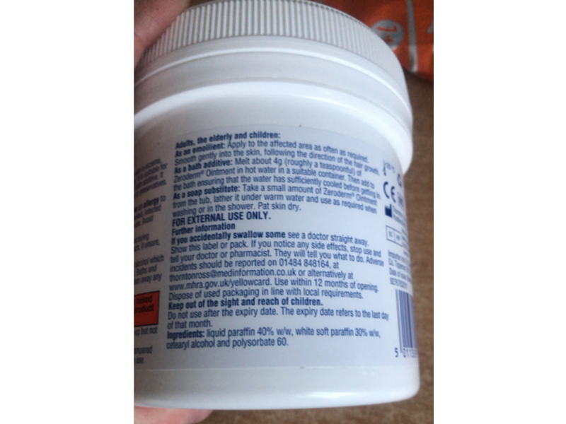 Zeroderm Ointment, 500 mg, 125 g