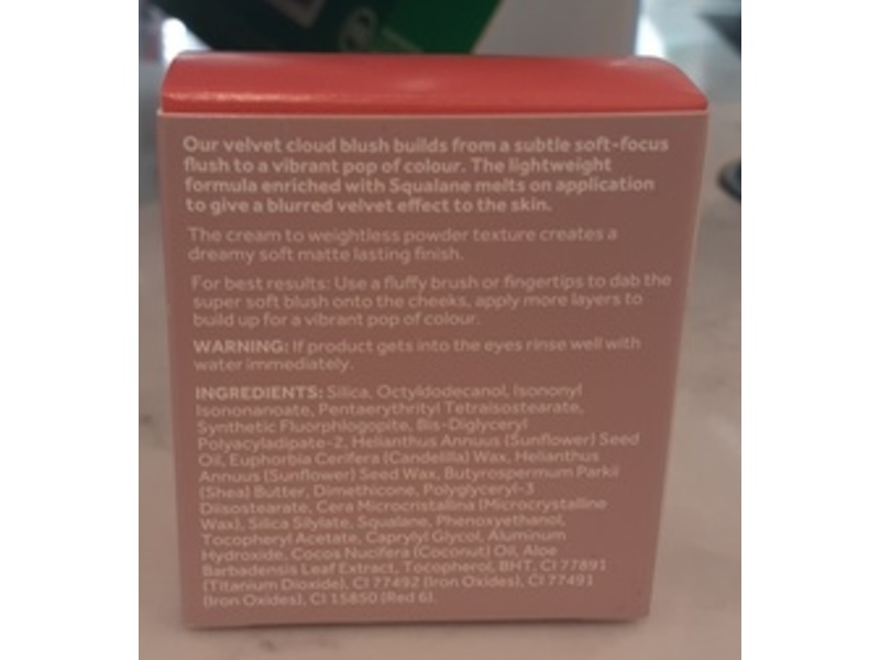 No7 Velvet Cloud Cream To Powder Blush, Coral Kiss, 0.15 oz/4.5 g