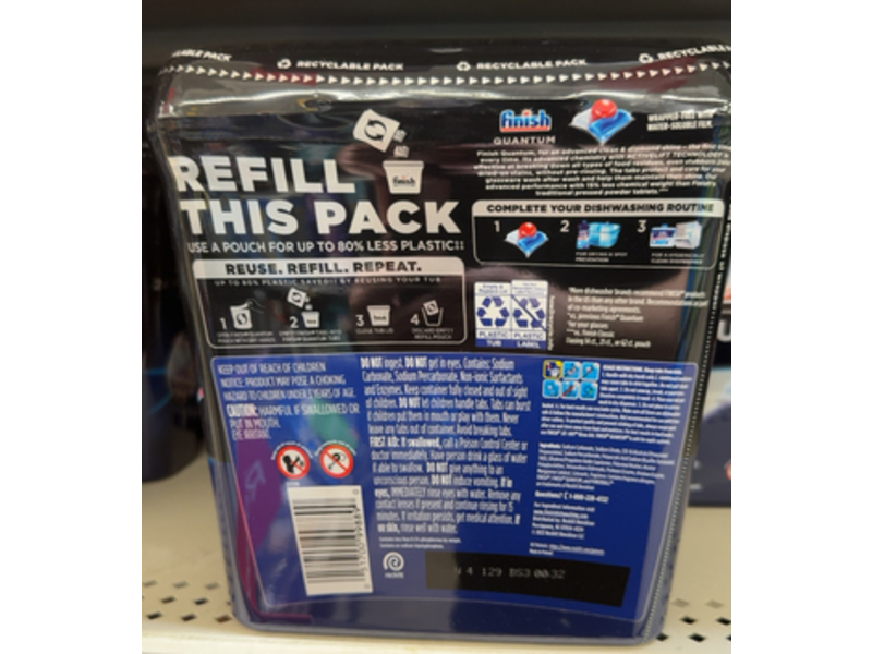 Finish Quantum Powerball Automatic Dishwasher Detergent, 84 Tabs, 37.0 oz/1.05 kg