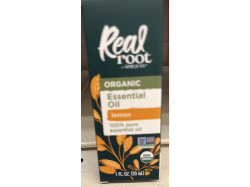 Real Root By Sprouts Organic Essential Oil, Lemon, 1 fl oz/30 mL