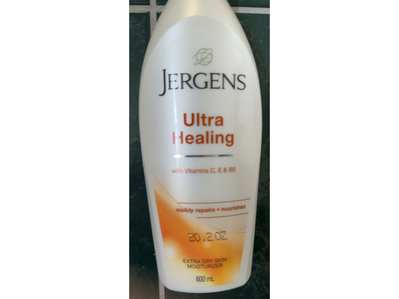 Jergens Ultra Healing Moisturizer, Vitamins C, E & B5, 20.2 oz/600 mL