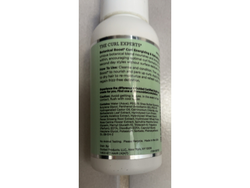 Ouidad Botanical Boost Curl Energizing & Refreshing Spray, 2.5 fl oz/75 mL