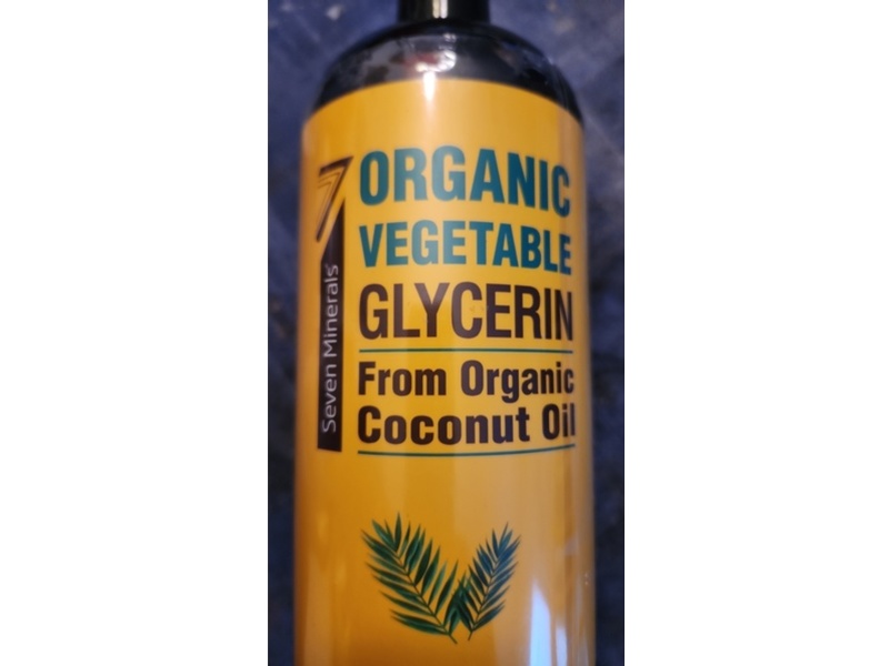 Seven Minerals Organic Vegetable Glycerin, Organic Coconut Oil, 32 fl oz/950 mL
