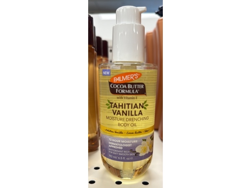 Palmer's Cocoa Butter Formula Body Oil, Tahitian Vanilla, 6.5 fl oz/192 mL