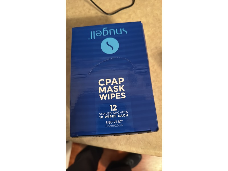 Snugell Cpap Mask Wipes, 10 Wipes, Pack Of 12