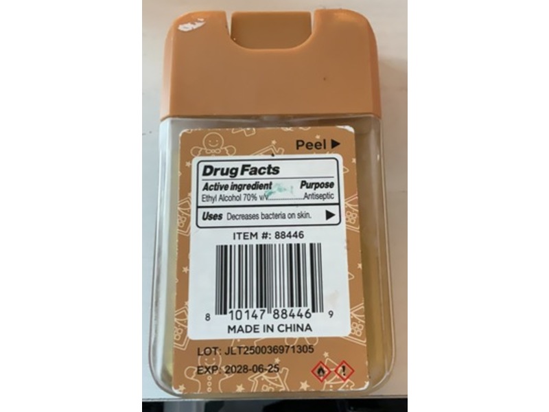 Smart Care Hand Sanitizer, Gingerbread, 1.35 fl oz/40 mL