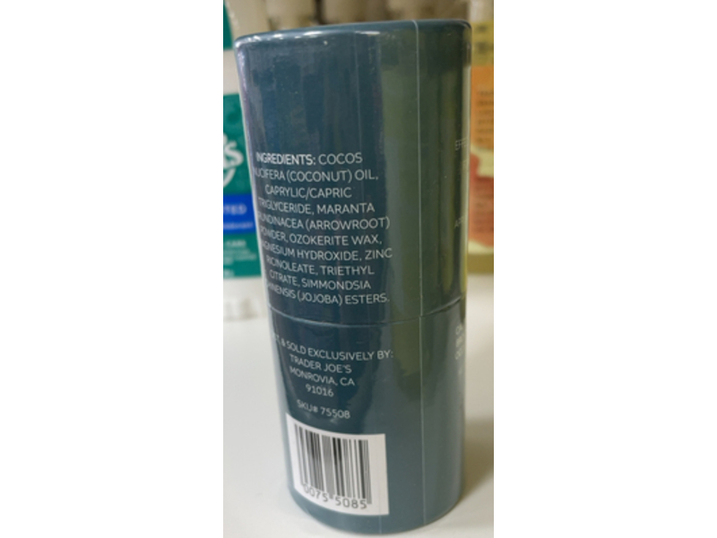Trader Joe's Deodorant, 1.8 oz/51 g