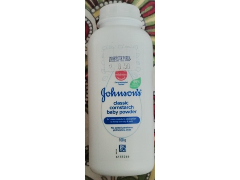 Jonson's Classic Cornstarch Baby Powder, 100 g