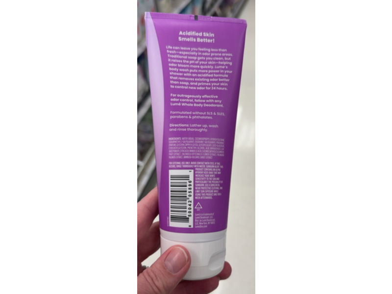 Lume Acidified Body Wash, Lavender Sage, 7.0 fl oz