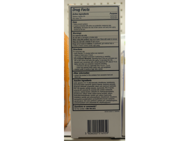 CeraVe Hydrating Mineral Face Sunscreen, SPF 50, 2.5 fl oz/75 mL