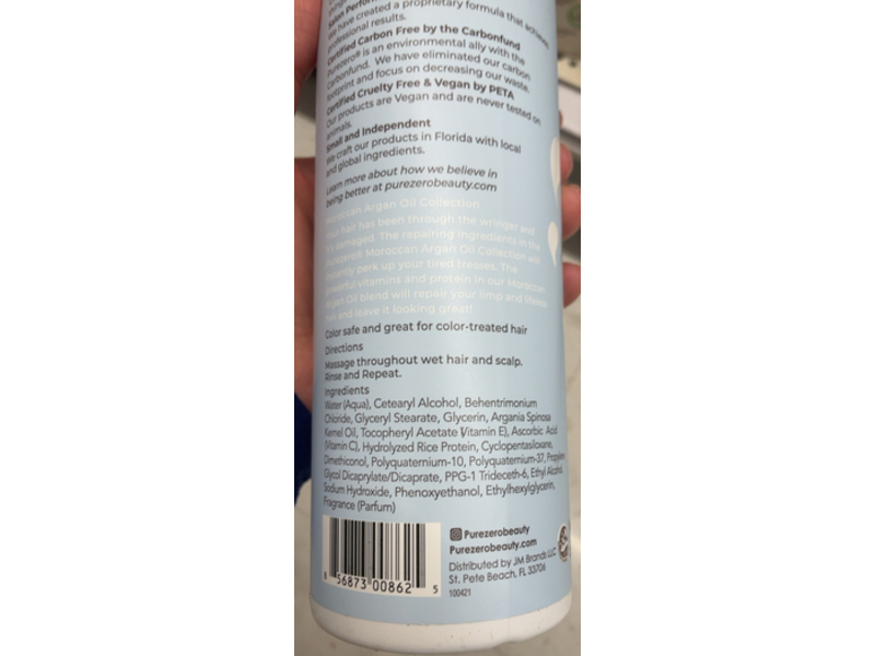 Purezero Moroccan Argan Oil Repairing Conditioner, 20 fl oz/591 mL