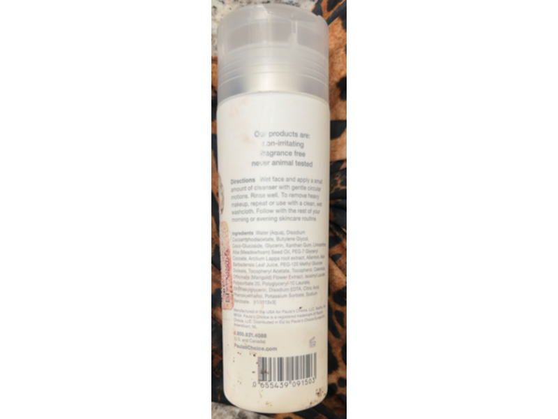 Paula's Choice Skincare Calm Nourishing Cleanser, 6.7 fl oz/198 mL