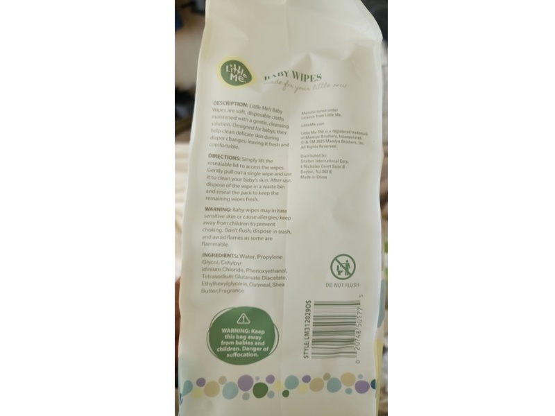 Little Me Baby Wipes, Oatmeal & Shea Butter, 270 Count