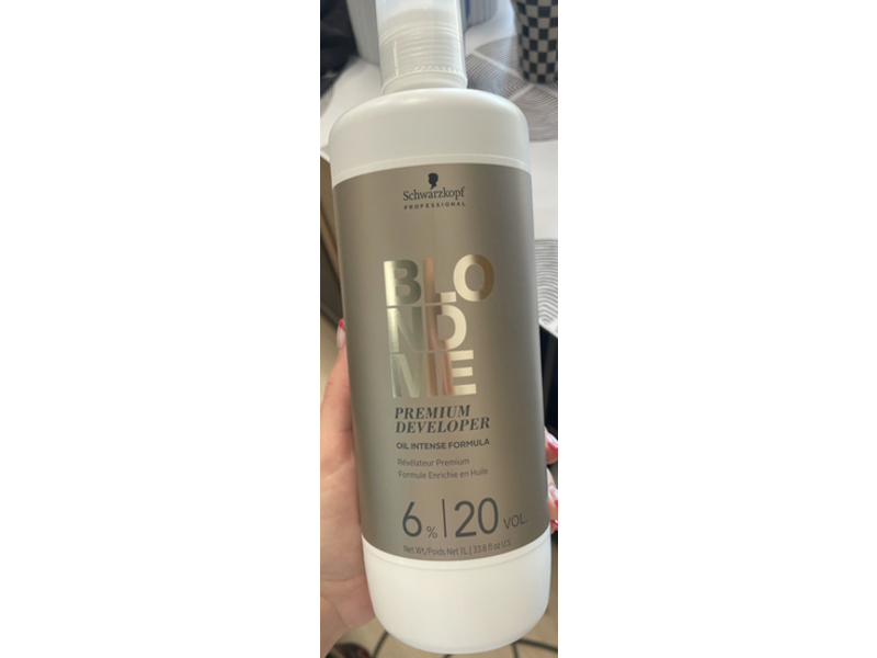 Schwarzkopf Professional Oil Intense Formula Blondme Premium Developer, 6% / 20 Vol, 33.8 fl oz/1 L