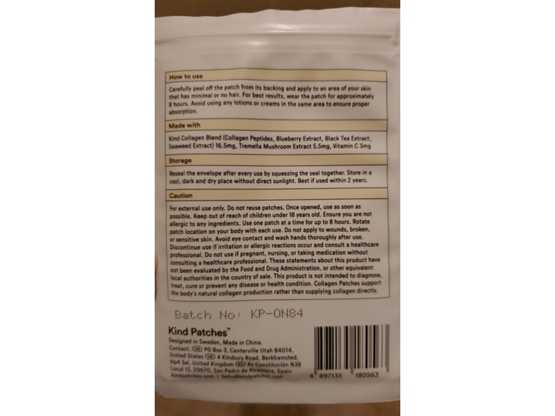 Kind Patches Collagen Patches, 30 Count