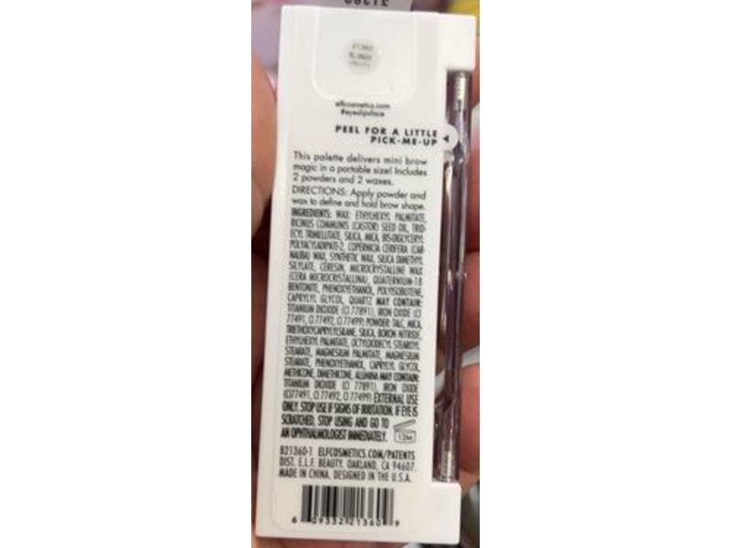 e.l.f. Bite-Size Brow Palette, Blonde, 0.14 oz/4 g