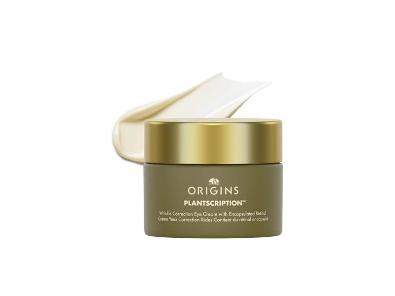 Origins Plantscription Wrinkle Correction Eye Cream, Encapsulated Retinol, 0.5 fl oz/15 mL