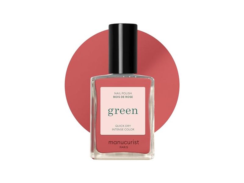 Manucurist Green Quick Dry Nail Polish, Bois De Rose, 0.5 fl oz/15 mL