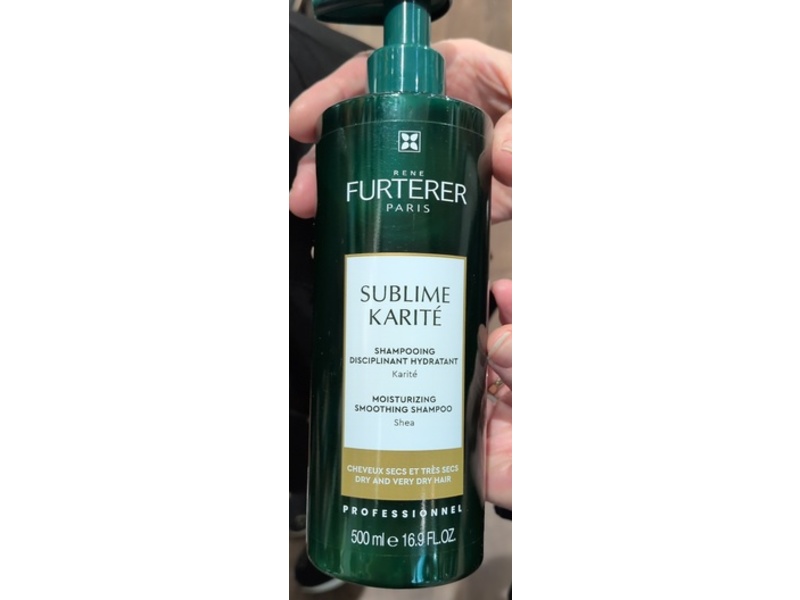 Rene Furterer Paris Moisturizing Soothing Shampoo, Sublime Karite, 16.9 fl oz/500 mL
