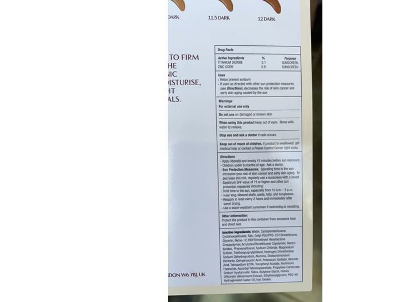 Charlotte Tilbury Magic Foundation Flawless-Lasting Coverage, SPF 15, Sample Card