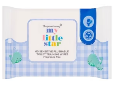 Superdrug My Little Star Toilet Training Wipes, 60 Count