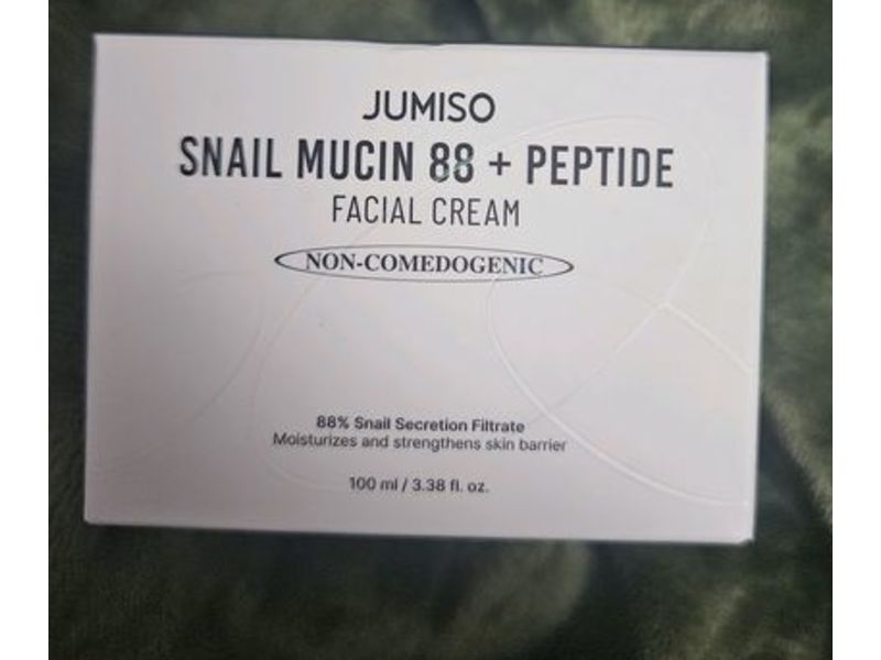 Jumiso Snail Mucin 88 + Peptide Facial Cream, 3.38 fl oz/100 mL